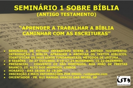 Seminário Sobre Bíblia - 1 - ISTA - Instituto S. Tomás de Aquino