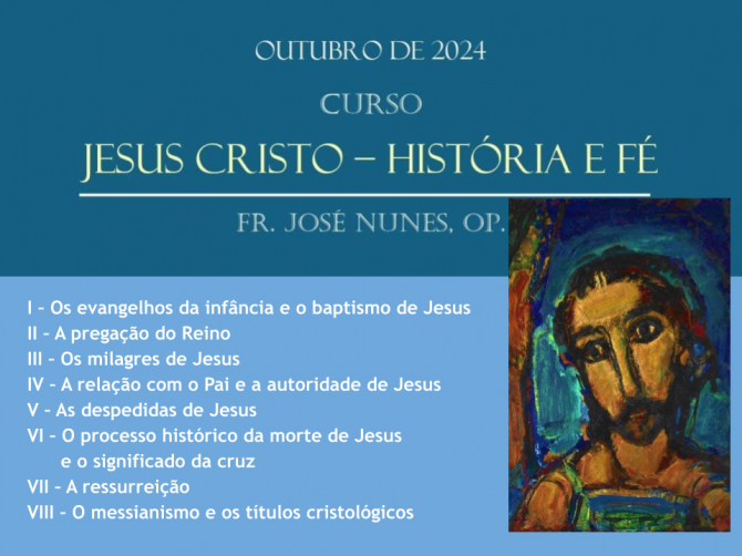 CURSO ONLINE por FR. JOSÉ NUNES - ISTA - Instituto S. Tomás de Aquino